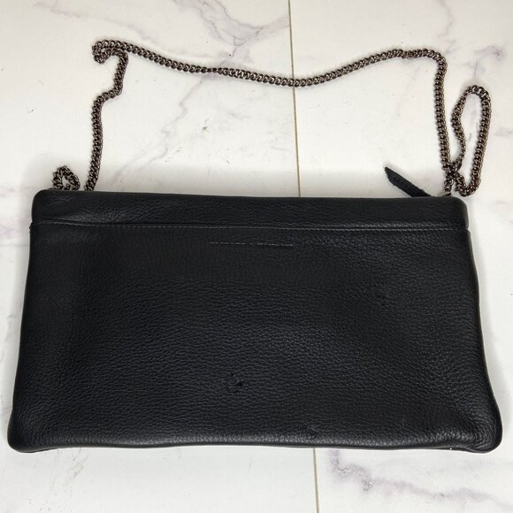 Vlieger & Vandam Black Leather Gun Embossed GUARDIAN ANGEL Bag Purse - Picture 11 of 12